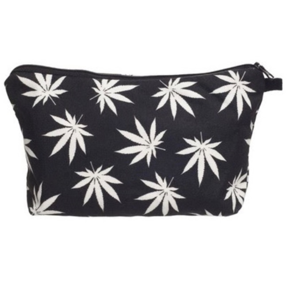 Maple Leaf Weed Makeup Bag / Travel Bag